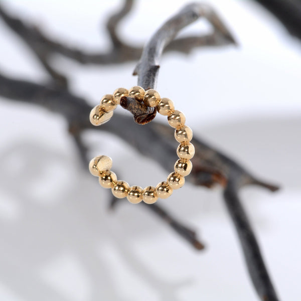 14k Gold Ear Cuff No Piercing